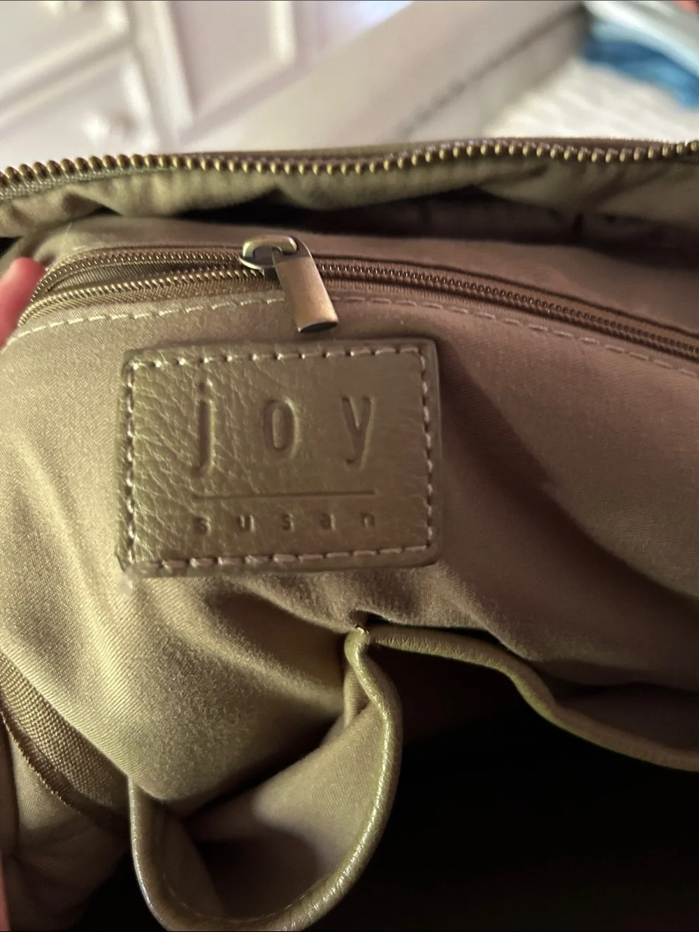 Joy Susan Olive Green Women's Backpack - Minimal Leather-Style Carry